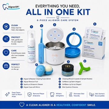 AlignerOff™ Prestige Elite Collection Set | 8-Piece Complete Aligner Care System