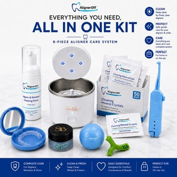 AlignerOff™ Prestige Elite Collection Set | 8-Piece Complete Aligner Care System